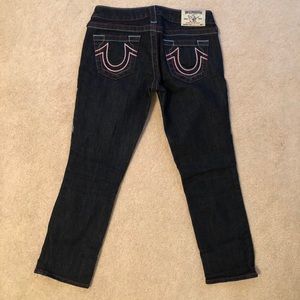 True Religion Size 26 Cropped Jeans